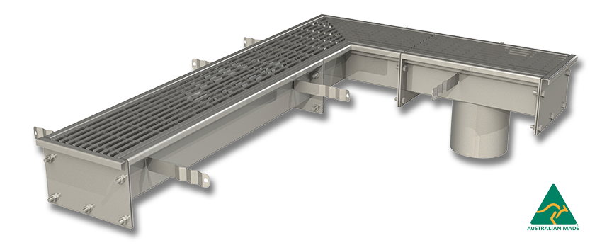 Stainless Steel Channel And Grate Linear Drains
